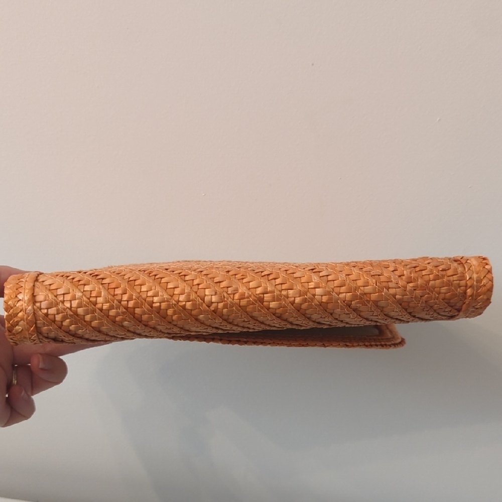 Vintage Orange Woven Clutch - Picture 7 of 11